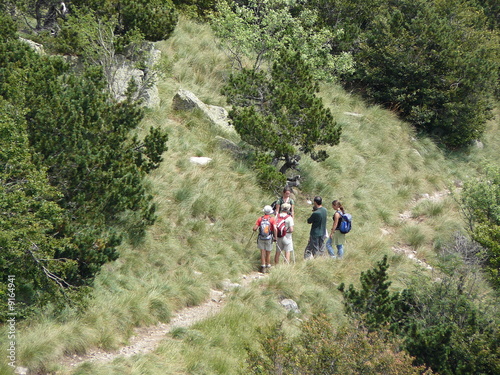 Randonneurs au Mont Aigoual