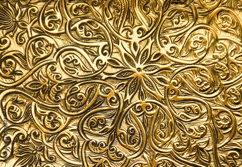 Canvas Print Highly detailed background with oriental ornaments