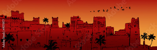 Ait-Benhaddou Kasbah in Morocco