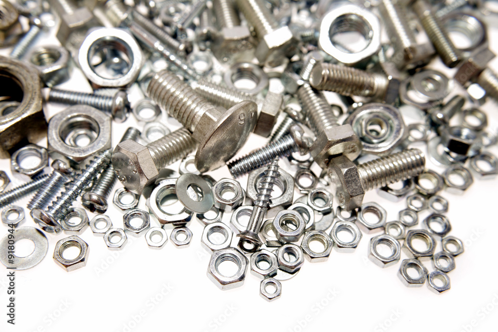Nuts and bolts closeup Nuts and bolts closeup