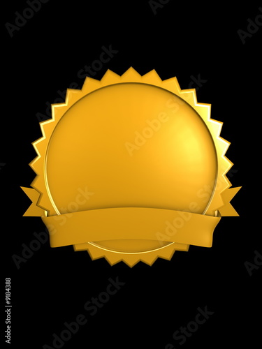 3d image, best brand badge, Gold