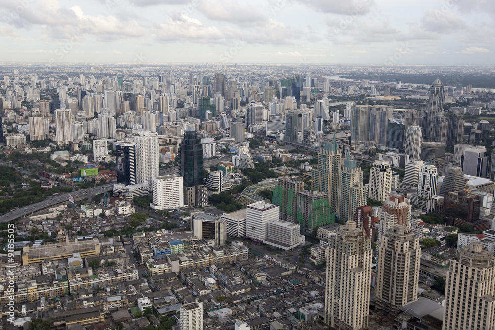 Fototapeta Bangkok, Panorama, Luftaufnahme