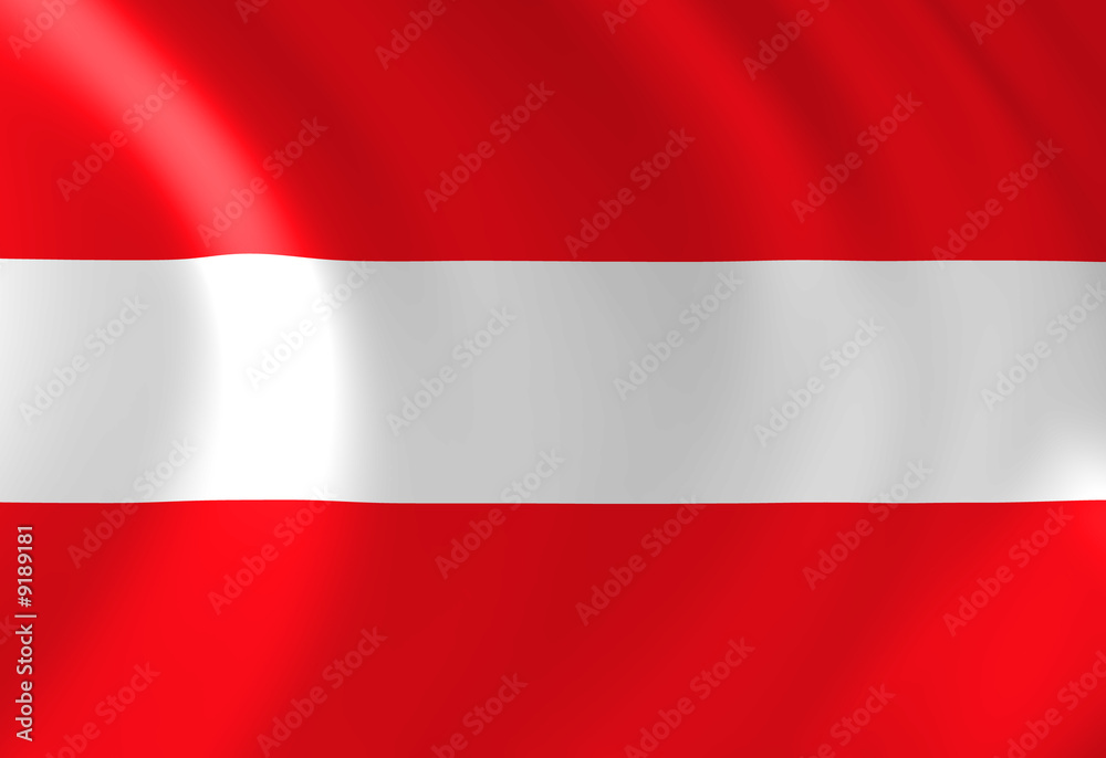 Austrian flag waving in the wind Austrian flag waving in the wind