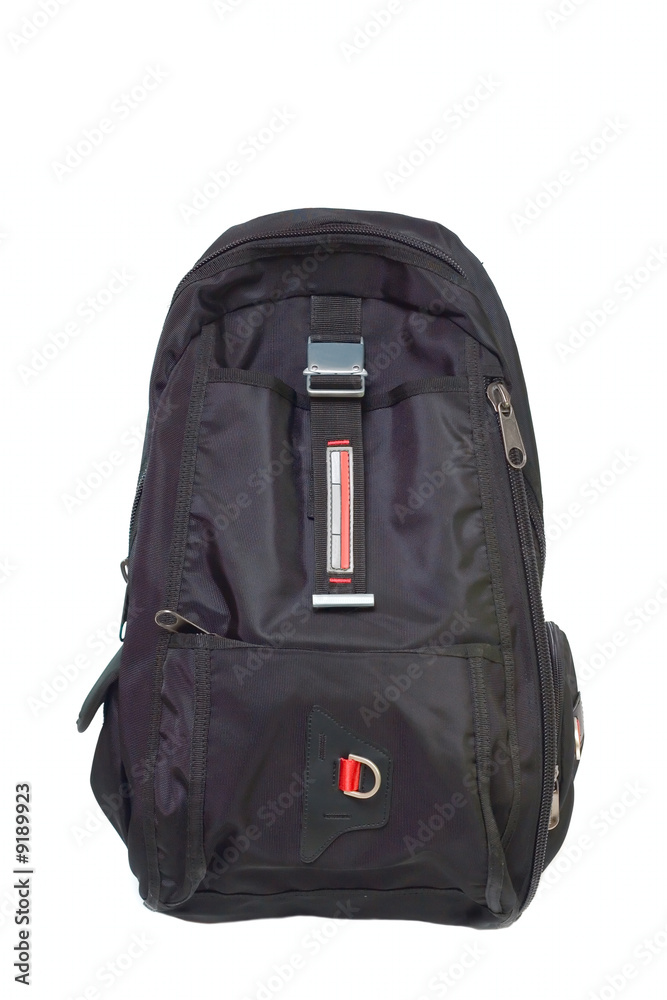 Black bag isolated on white for your design