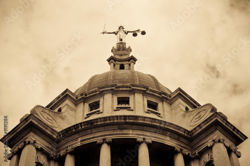 Criminal Courts, London UK. The Old Bailey. photo