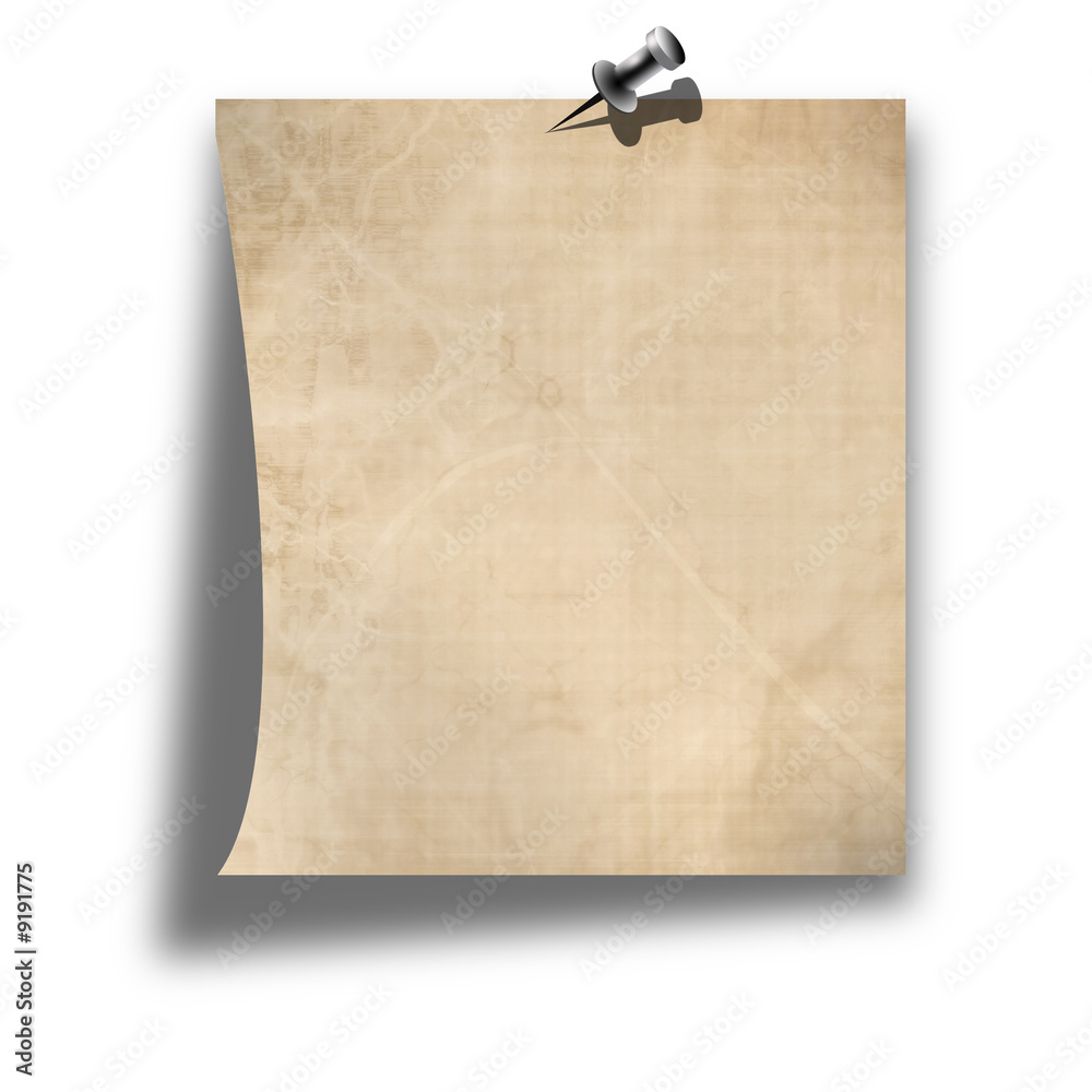 blank memo on a solid white background blank memo on a solid white background