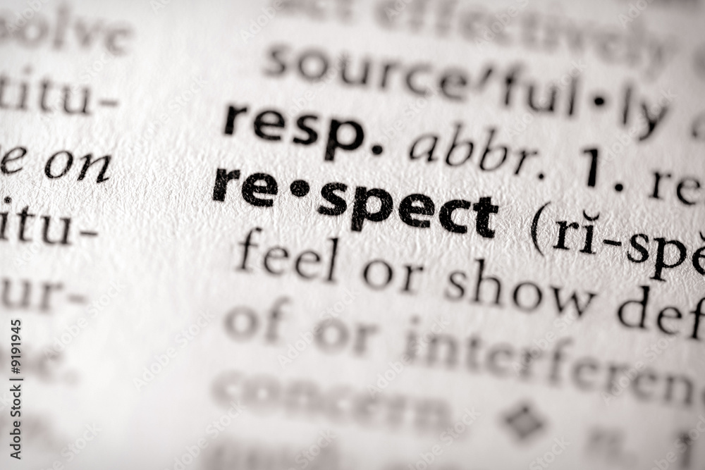 Ταπετσαρία "respect". Many more word photos in my portfolio....