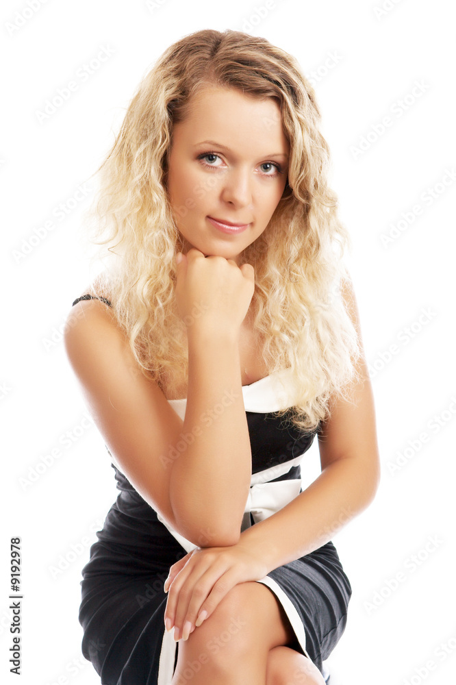 fashion girl posing isolated on white fashion girl posing isolated on white