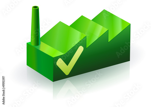 Usine et avis favorable (reflet)