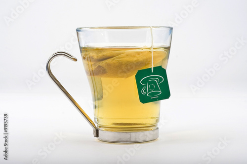 Cuadro en lienzo taza de té aislada sobre blanco
