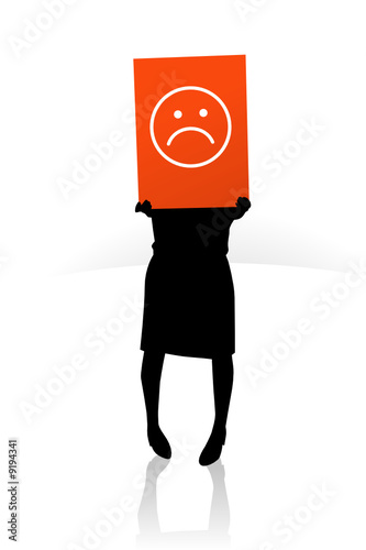 Sad face sign