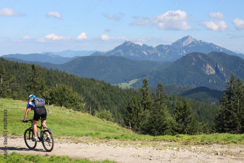 Mountainbiken, Berge, Panorama