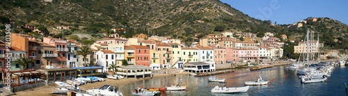 Porto dell'isola del Giglio, Italia