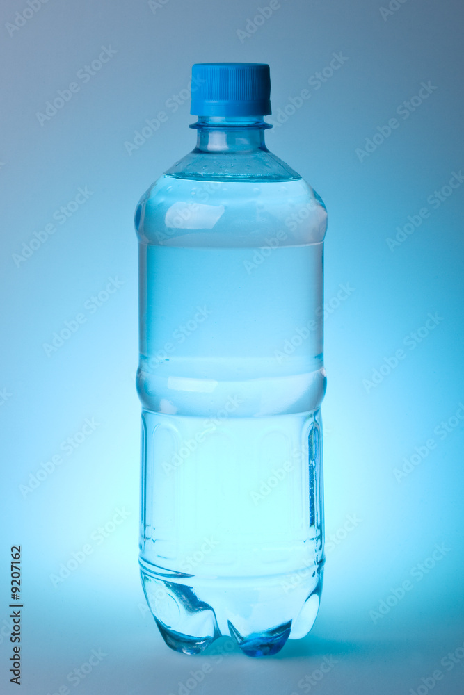 Pure water in a plastic bottle Pure water in a plastic bottle