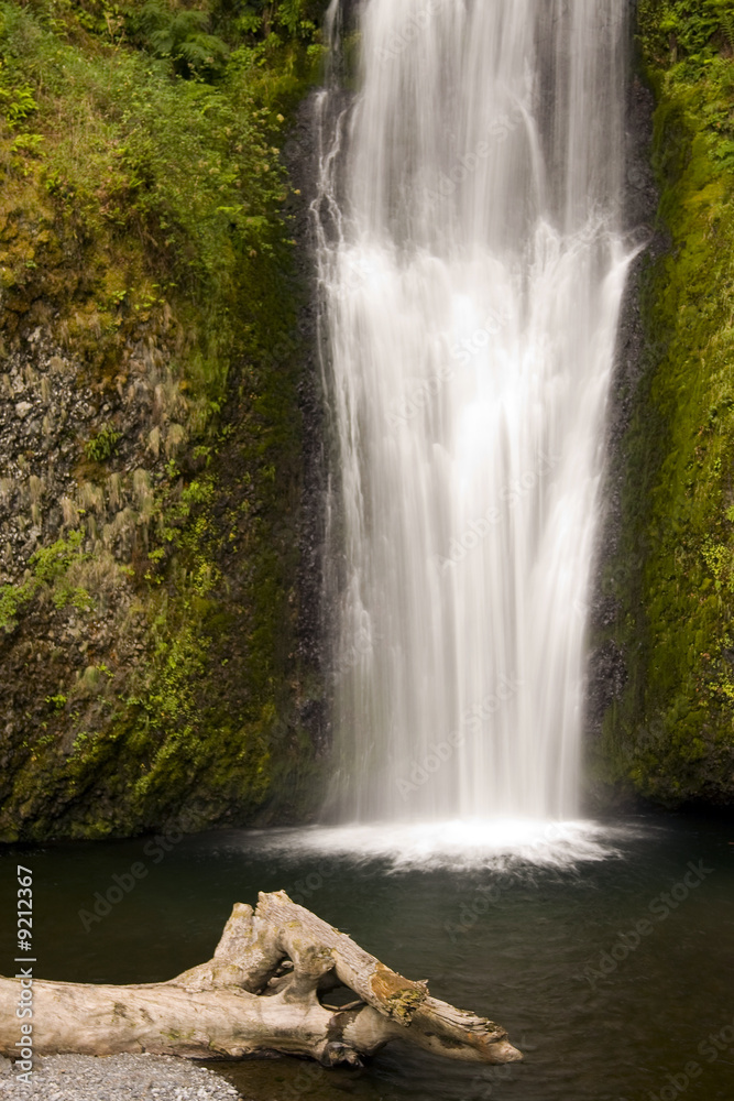 Waterfall and pond Waterfall and pond