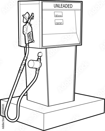 Gas, fuel, or petrol pump