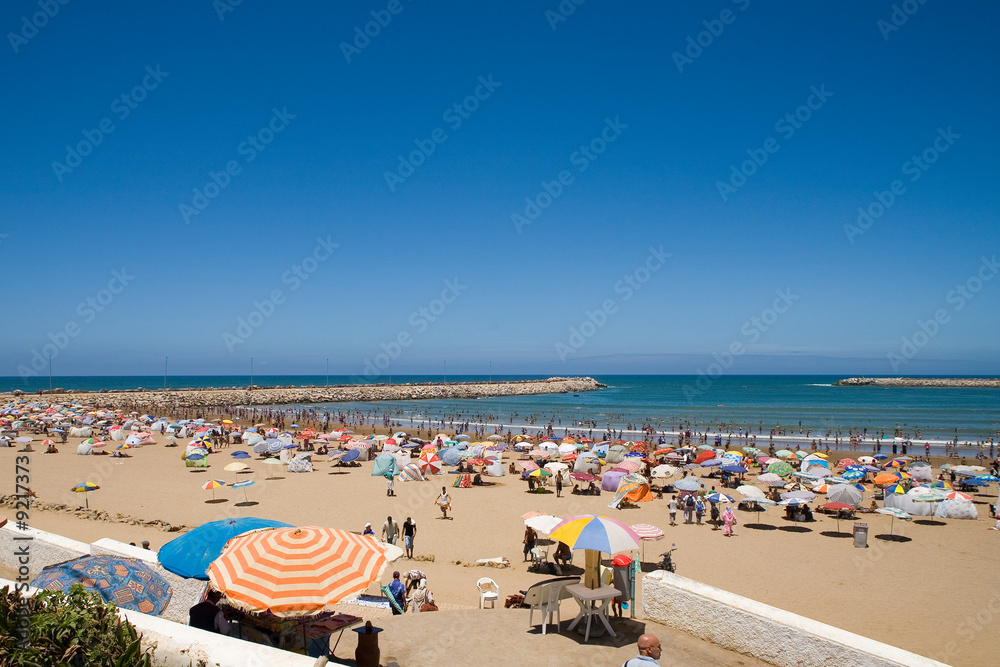 plage de Rabat, Maroc
