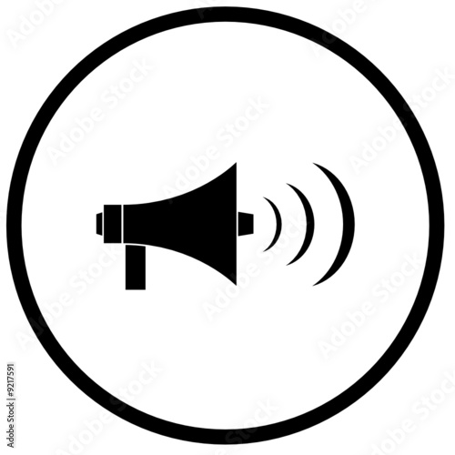 megaphone or bullhorn symbol