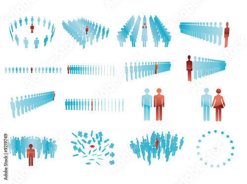 personas en vector