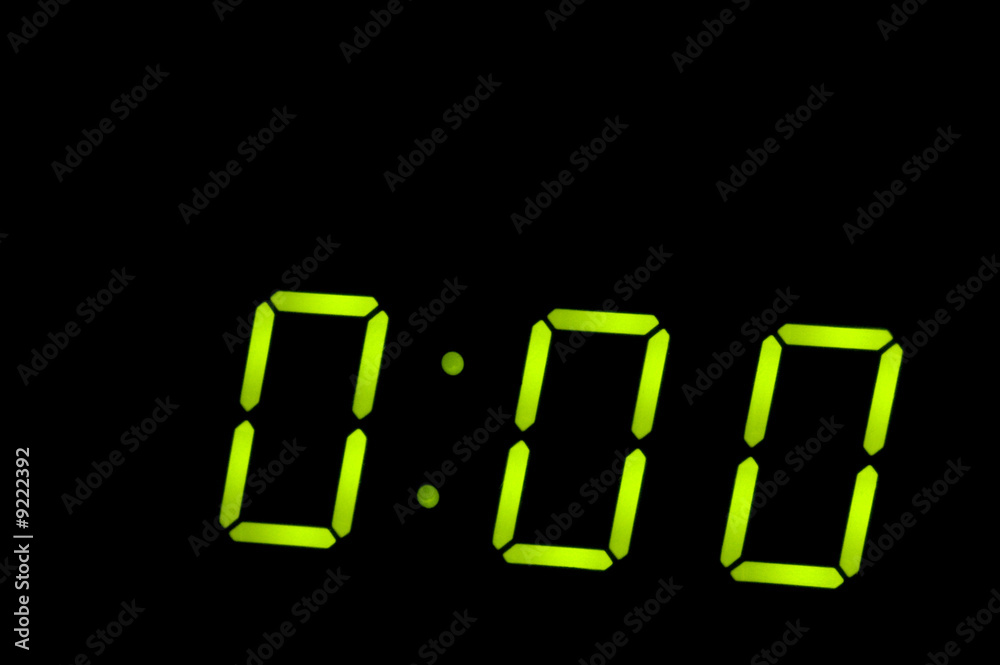 object on black - crystal clock object on black - crystal clock