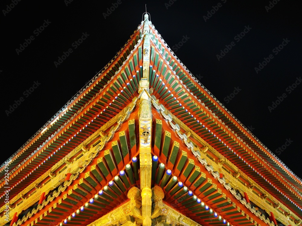 Fototapeten Xian Xian - tower Roof #9224791