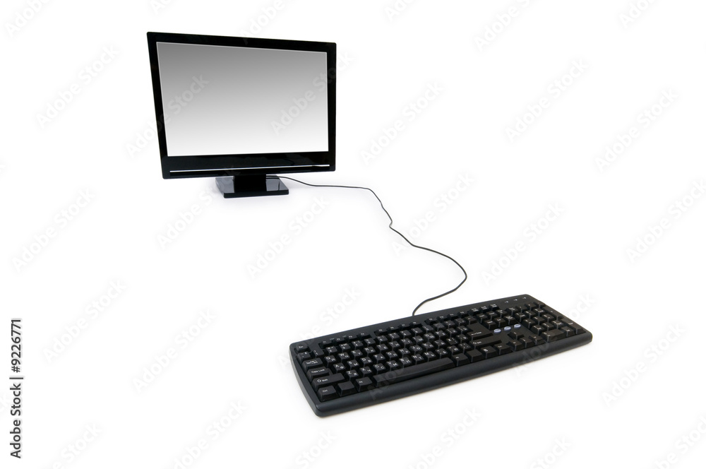 Desktop computer isolated on the white background Desktop computer isolated on the white background
