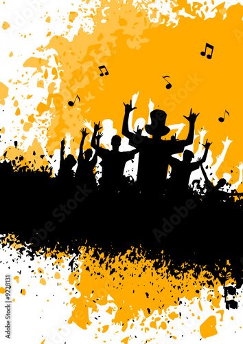 Happy people having fun at discotheque