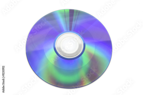 Compact Disc on Isolated White Background