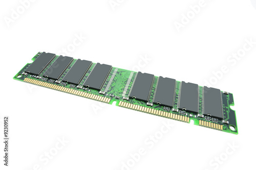 Memory Chips on Isolated white Background