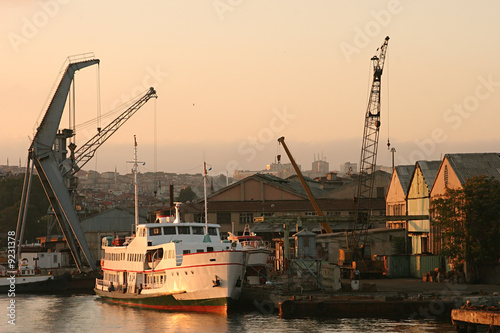Boat at dockyard