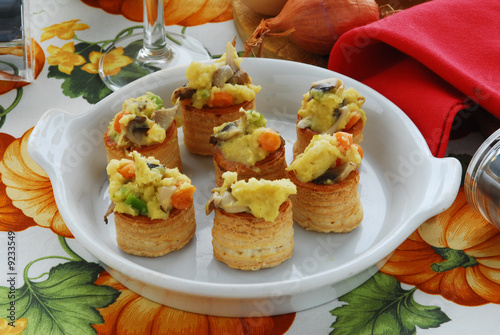 Quadro em tela Vol au vents vegetariani - Antipasti