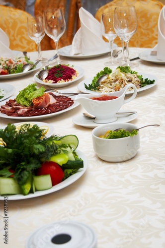 Fototapeta Naklejka Na Ścianę i Meble -  table with food