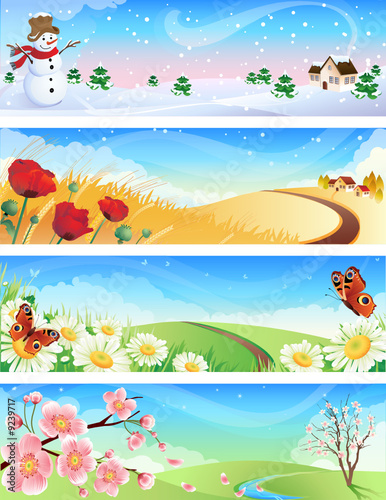 four seasons landscape