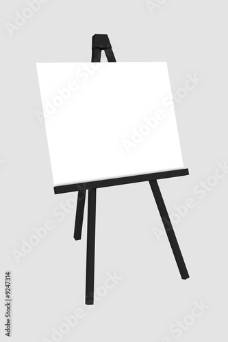 Blank white Chalkboard Isolated on a White Background