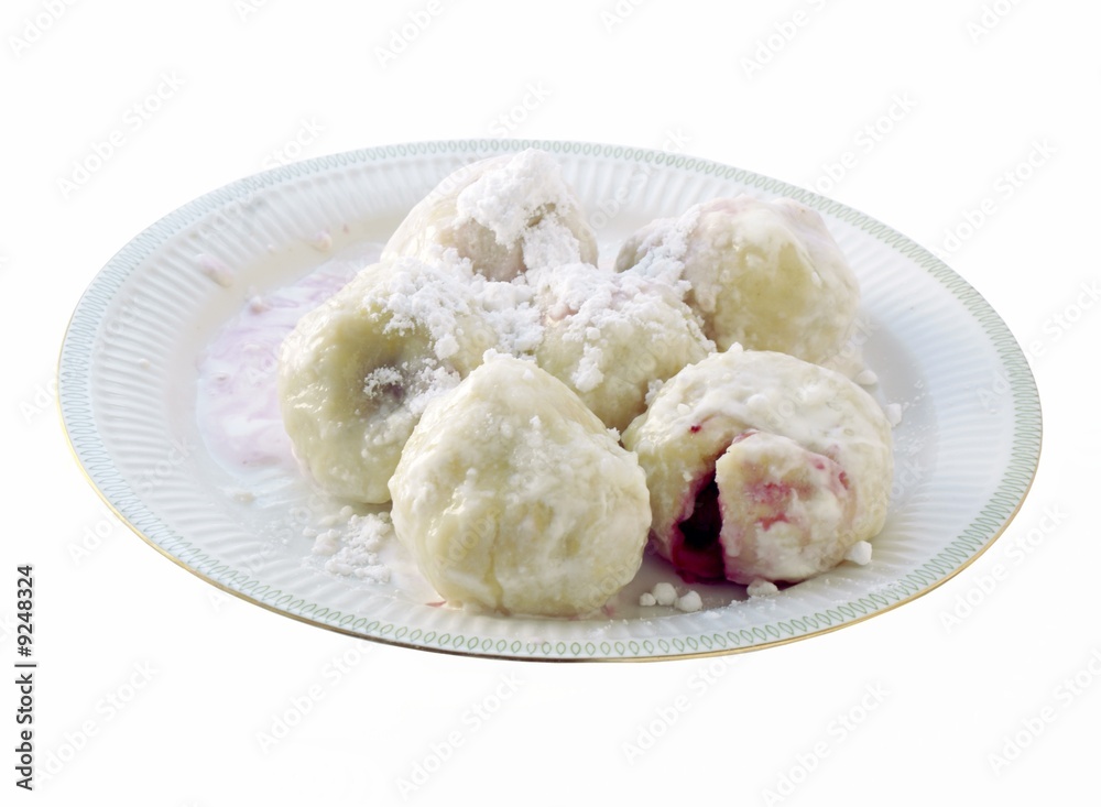 tasty plum dumplings