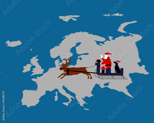 Der Weihnachtsmann in Europa