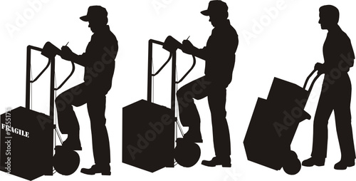 Silhoutte of Men Shipping