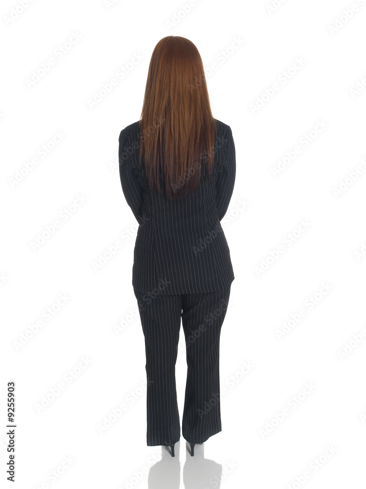 back side of a businesswoman back side of a businesswoman