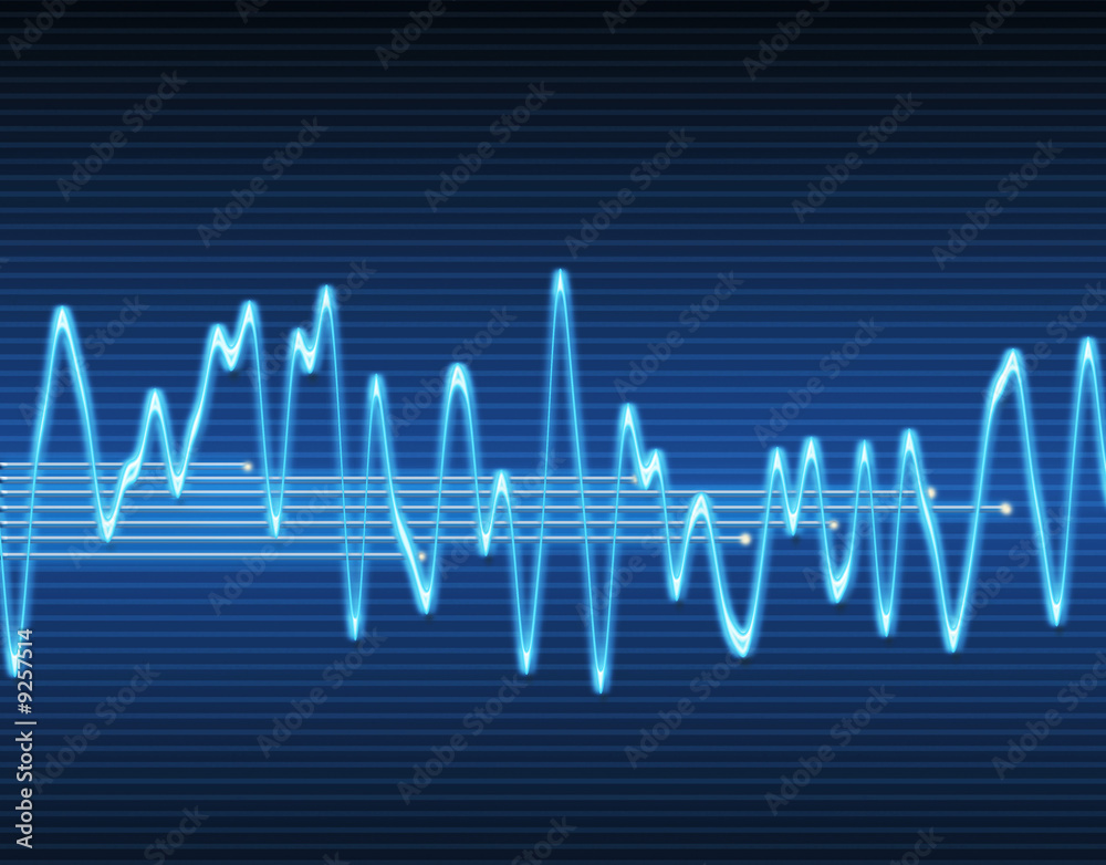 large image of an electronic sine sound or audio wave