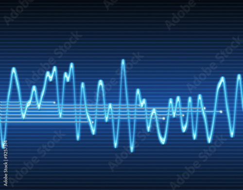 large image of an electronic sine sound or audio wave photo