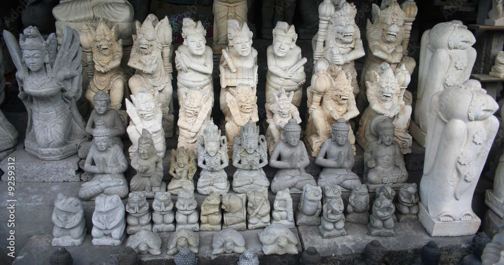 Bali carved statues