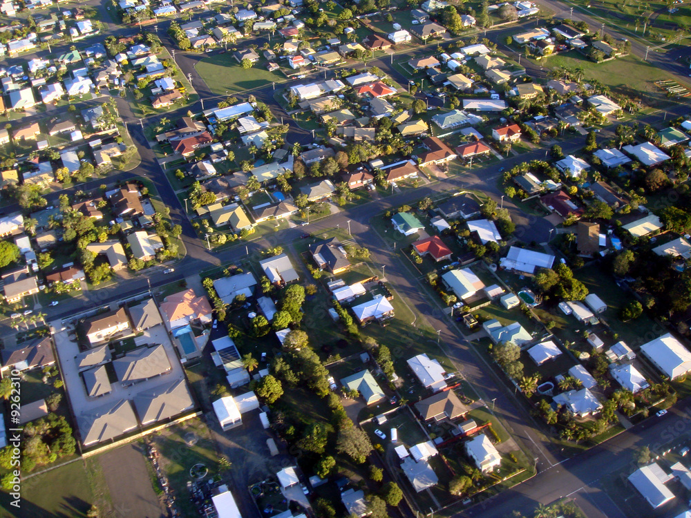 Obraz premium Arial View Township