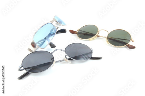 Simple Sunglasses isolated on a white background.
