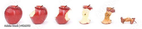 Aging process of apple
