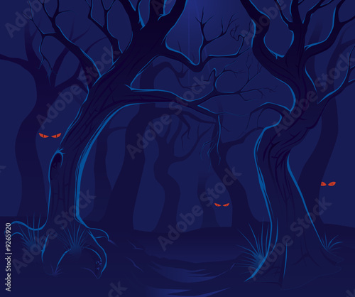 Scary forest at night 2