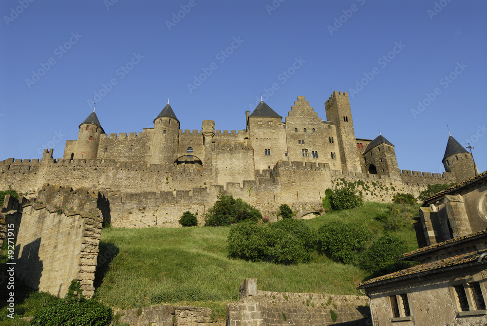 Medieval city of Carcassonne in France