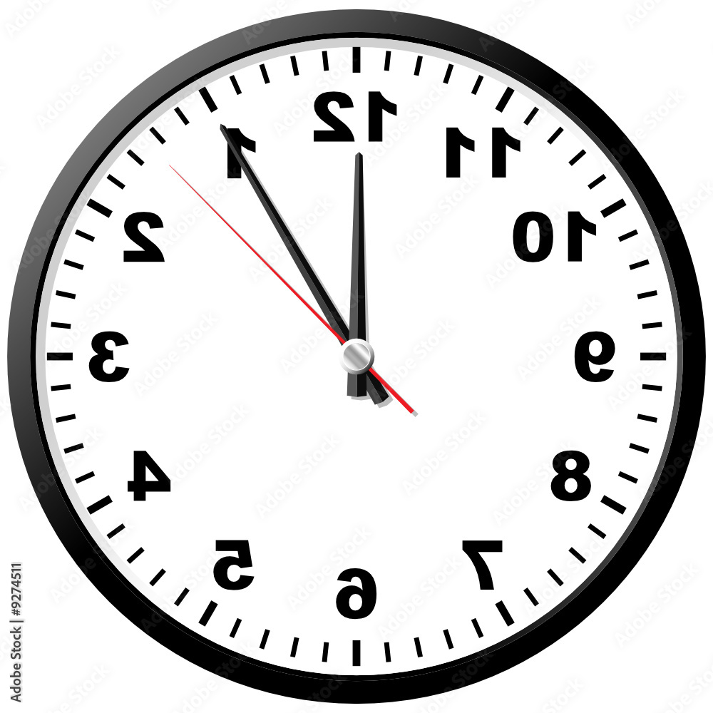 On the contrary clock. Abstract. Vector illustration. On White. On the contrary clock. Abstract. Vector illustration. On White.