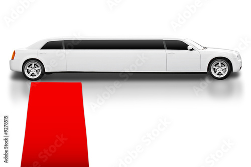 Limousine with Red Carpet