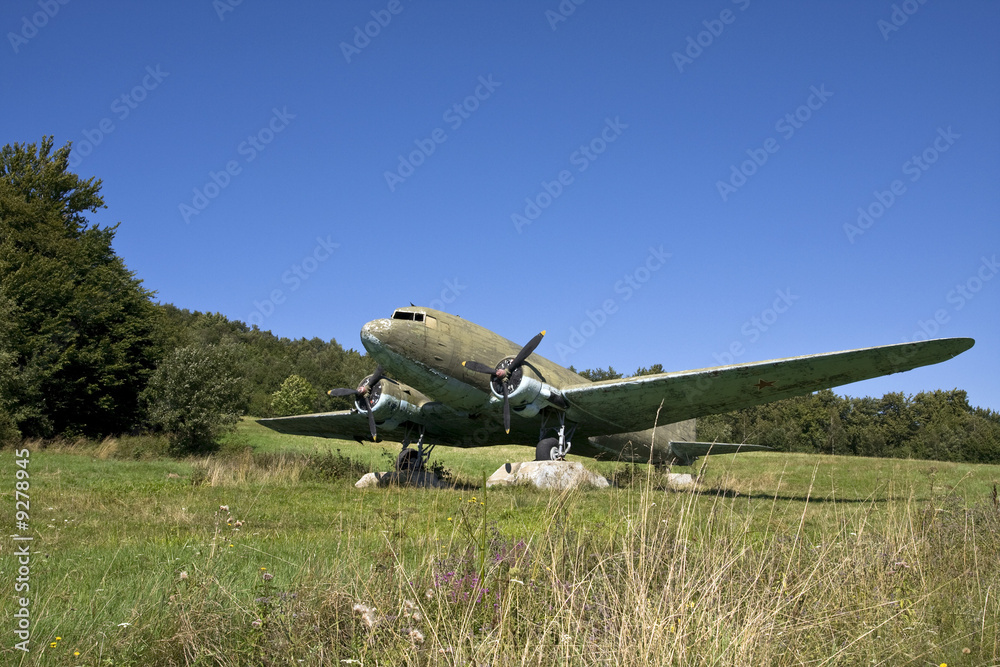 Old, russian plane from the Second World War period Old, russian plane from the Second World War period