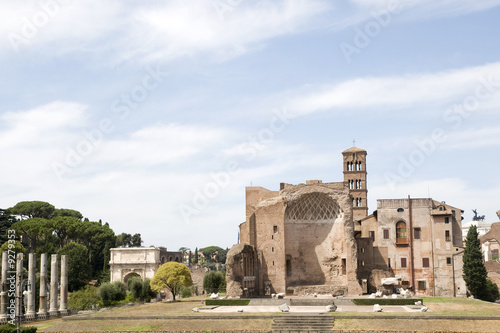 Canvas Print Temple de Vénus et Rome, rome